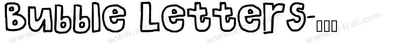 Bubble Letters字体转换